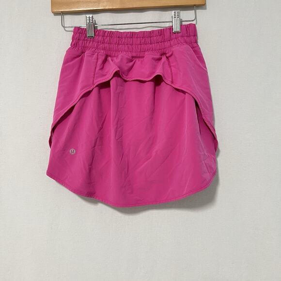 Lululemon Hotty Hot High Rise Skort Sonic Pink Size 4 Athletic PickleBall Tennis - Picture 7 of 11